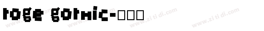 toge gothic字体转换